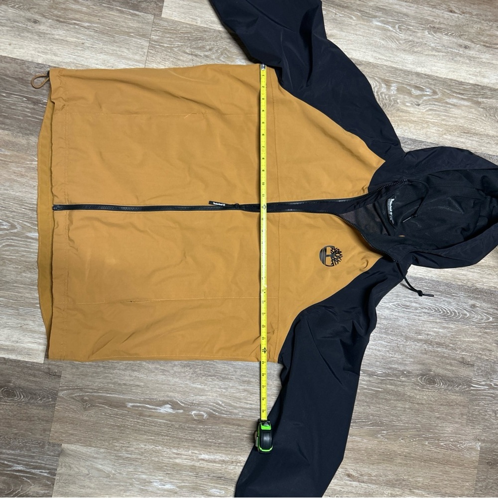 Timberland Mens Large Color Block Hooded Jacket Wheat & Black TBOA2CEF Gorpcore - Picture 7 of 16